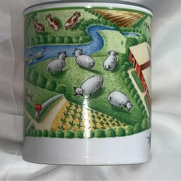 vintage TIFFANY & CO.Farm savings bank HAND LITHOGRAPHED/COLORED dated 2000